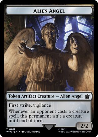 Alien Angel // Cyberman Double-Sided Token (WHO-11 // 24) - Universes Beyond: Doctor Who
