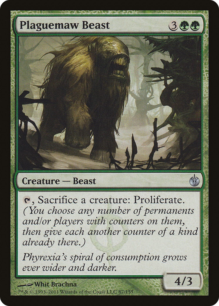 Plaguemaw Beast (MBS-087) - Mirrodin Besieged