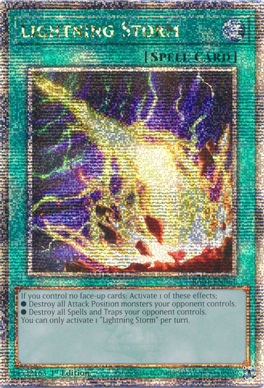 Lightning Storm [RA01-EN061] Quarter Century Secret Rare | The CG Realm