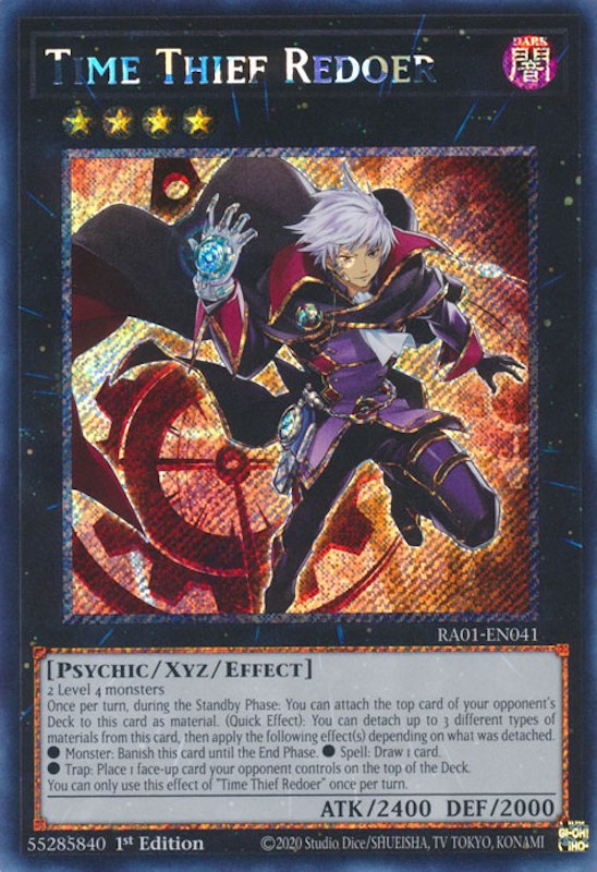 Time Thief Redoer [RA01-EN041] Platinum Secret Rare | The CG Realm