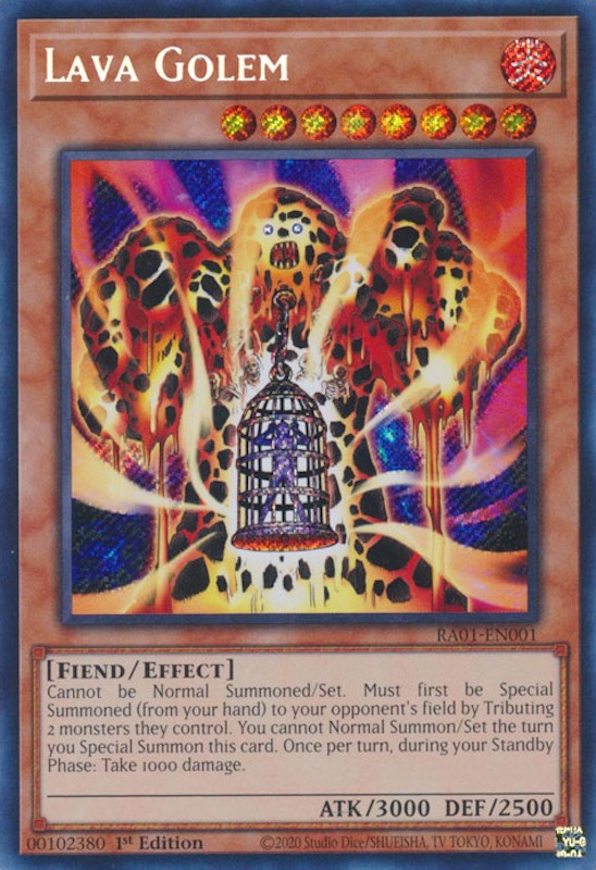 Lava Golem [RA01-EN001] Secret Rare | The CG Realm