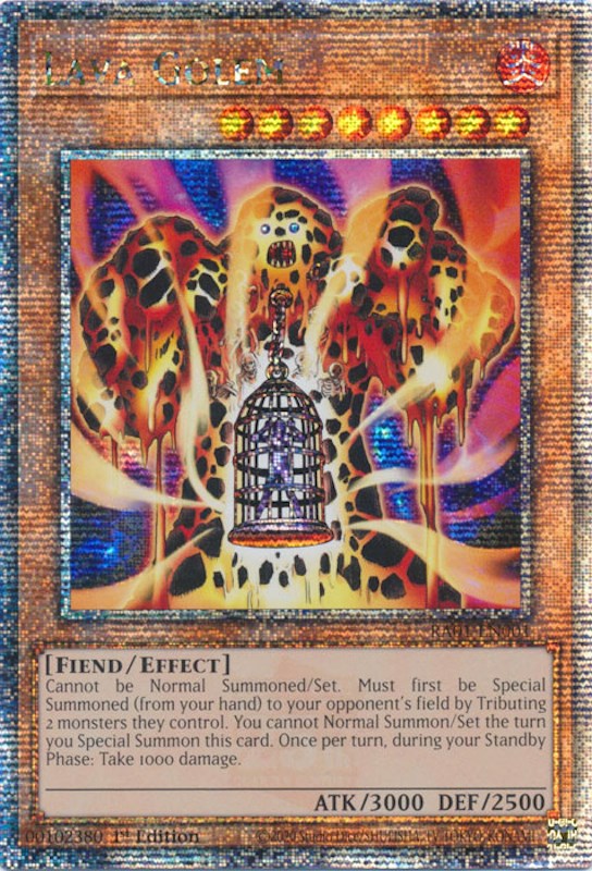 Lava Golem [RA01-EN001] Quarter Century Secret Rare | The CG Realm