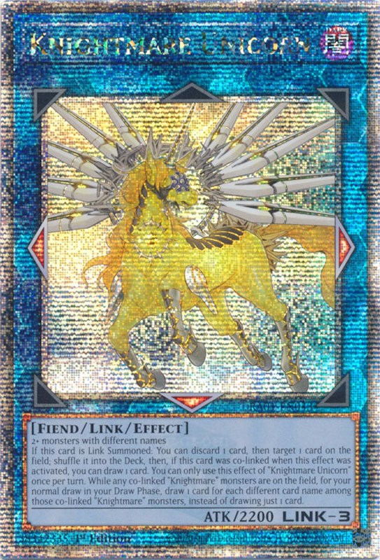 Knightmare Unicorn [RA01-EN043] Quarter Century Secret Rare | The CG Realm