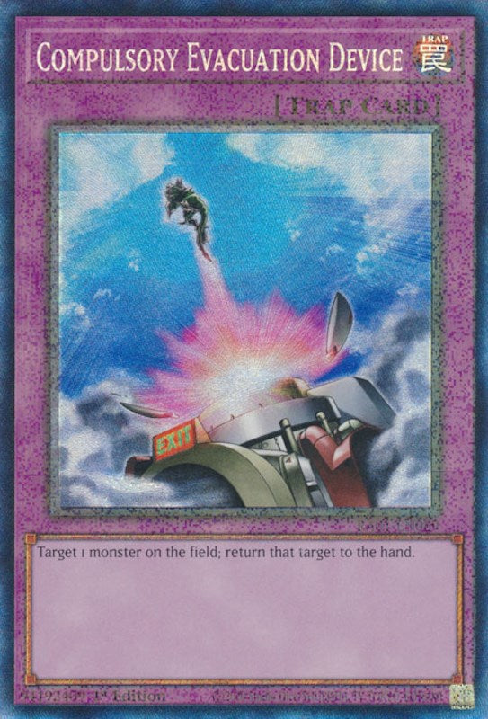 Compulsory Evacuation Device [RA01-EN069] Prismatic Collector's Rare | The CG Realm