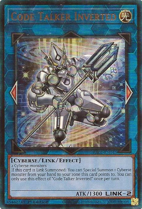 Code Talker Inverted [RA01-EN045] Prismatic Ultimate Rare | The CG Realm