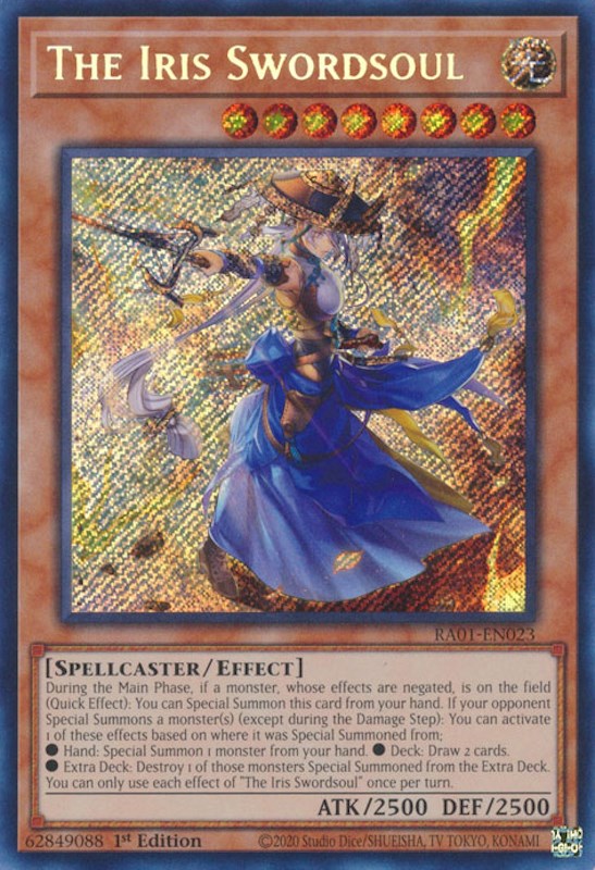 The Iris Swordsoul [RA01-EN023] Secret Rare | The CG Realm