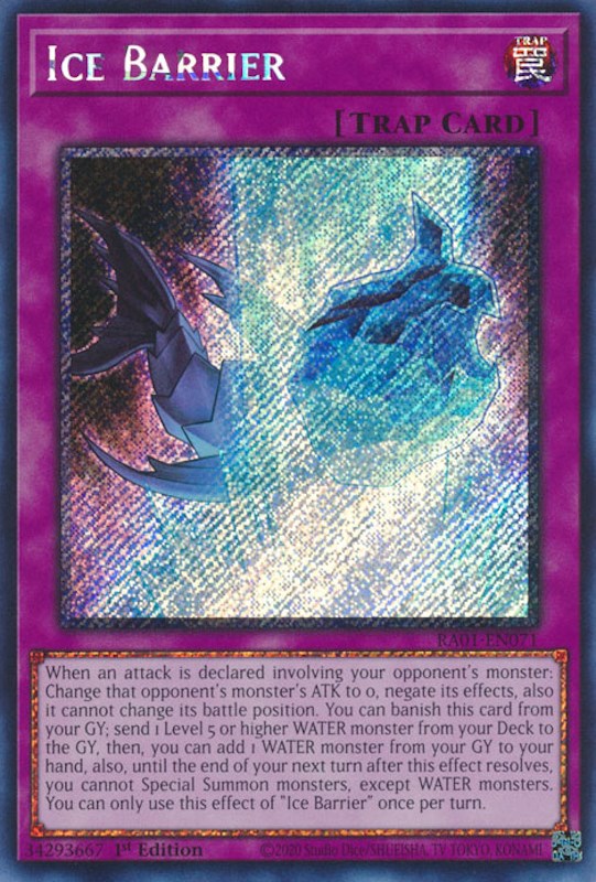 Ice Barrier [RA01-EN071] Platinum Secret Rare | The CG Realm