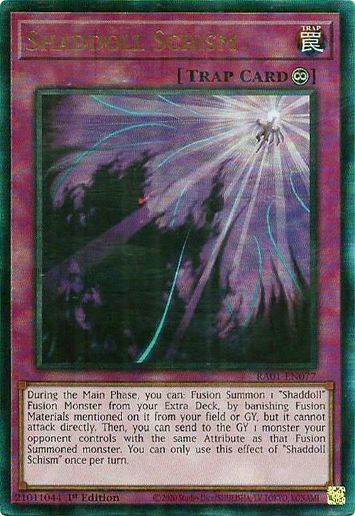 Shaddoll Schism [RA01-EN077] Prismatic Ultimate Rare | The CG Realm