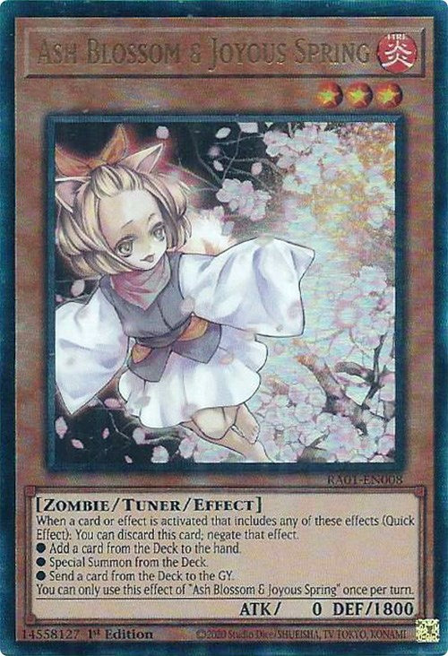 Ash Blossom & Joyous Spring [RA01-EN008] Prismatic Ultimate Rare | The CG Realm
