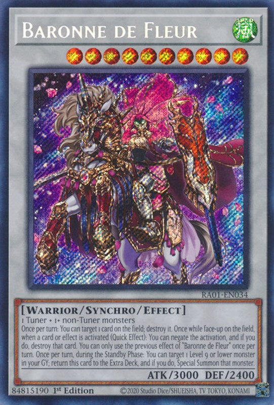 Baronne de Fleur [RA01-EN034] Secret Rare | The CG Realm