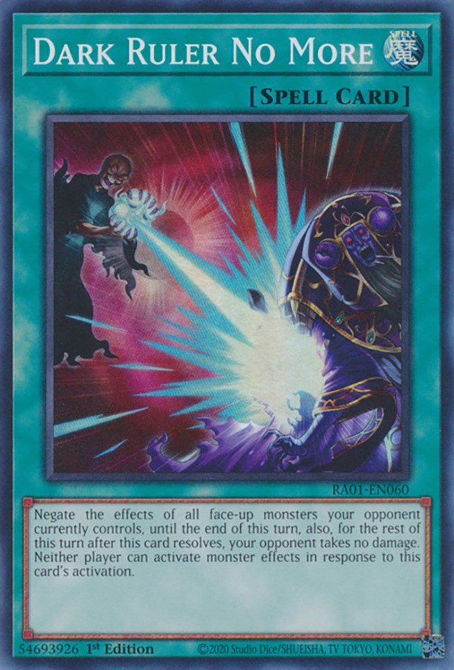 Dark Ruler No More [RA01-EN060] Super Rare | The CG Realm
