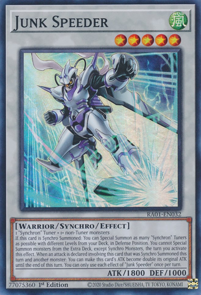 Junk Speeder [RA01-EN032] Super Rare | The CG Realm