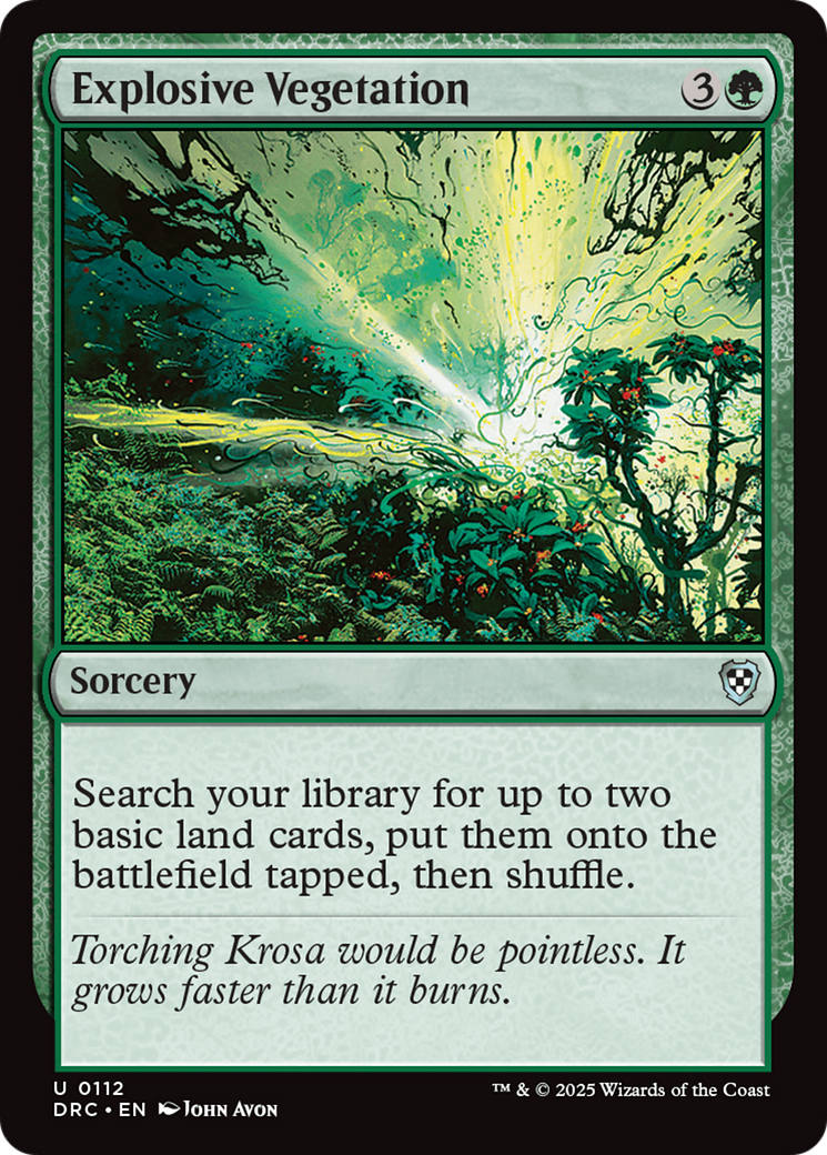 Explosive Vegetation [Aetherdrift Commander] | The CG Realm