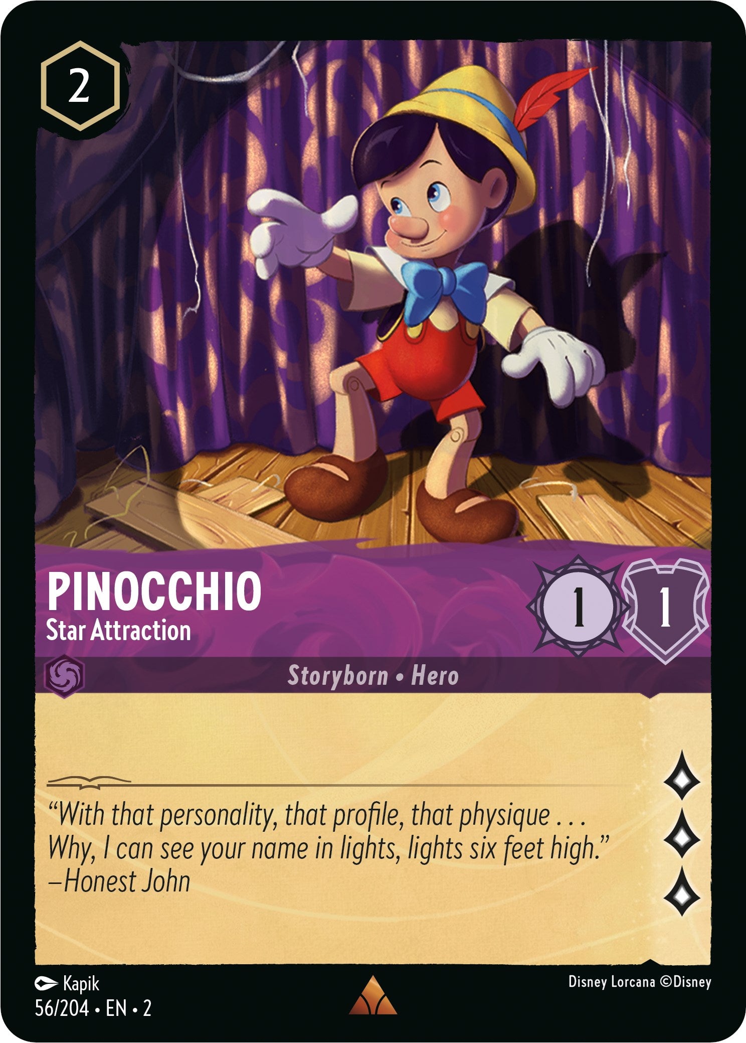 Pinocchio - Star Attraction (56/204) [Rise of the Floodborn] | The CG Realm