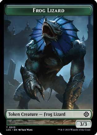 Frog Lizard // Merfolk (0003) Double-Sided Token (LCC-13 // 3) - Commander: The Lost Caverns of Ixalan