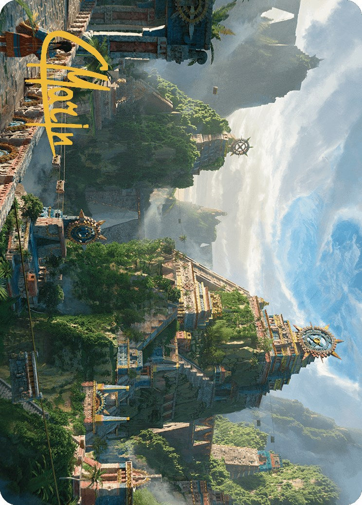 Clifftop Retreat Art Card (Gold-Stamped Signature) [The Lost Caverns of Ixalan Art Series] | The CG Realm