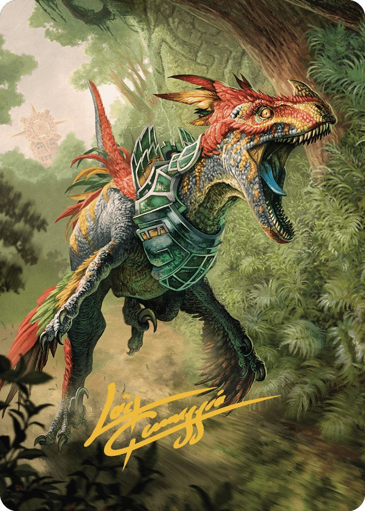 Dinosaur Token Art Card (Gold-Stamped Signature) [The Lost Caverns of Ixalan Art Series] | The CG Realm