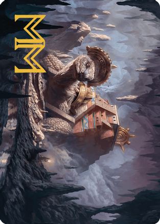 Bedrock Tortoise Art Card (Gold-Stamped Signature) (ASLCI-023) - Art Series: The Lost Caverns of Ixalan