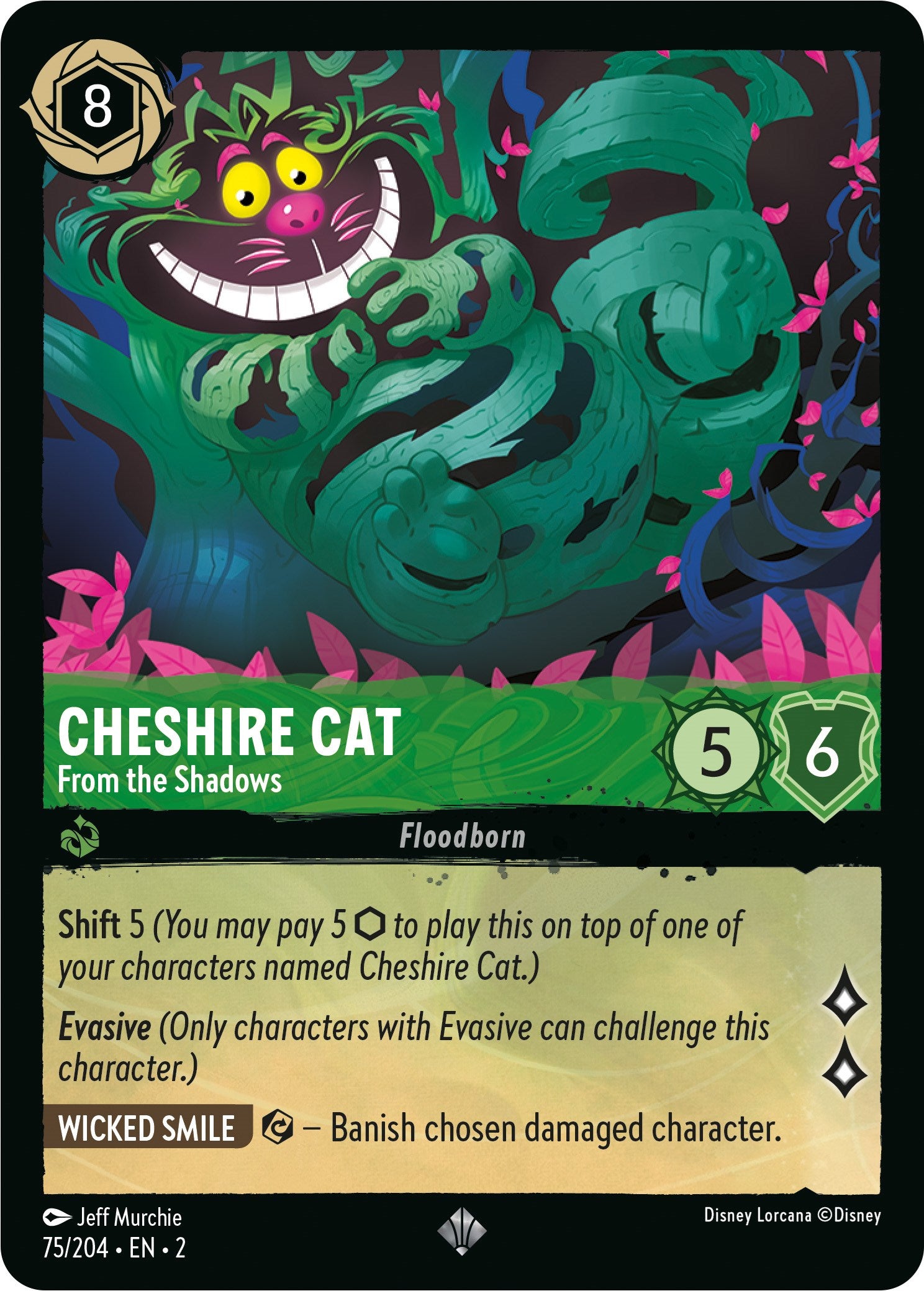 Cheshire Cat - From the Shadows (75/204) [Rise of the Floodborn] | The CG Realm