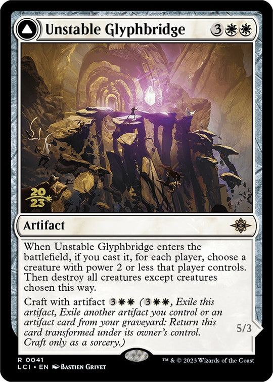 Unstable Glyphbridge (PRE-041) - The Lost Caverns of Ixalan Promos Foil