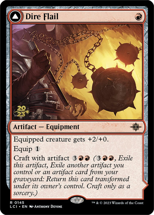 Dire Flail (PRE-145) - The Lost Caverns of Ixalan Promos Foil