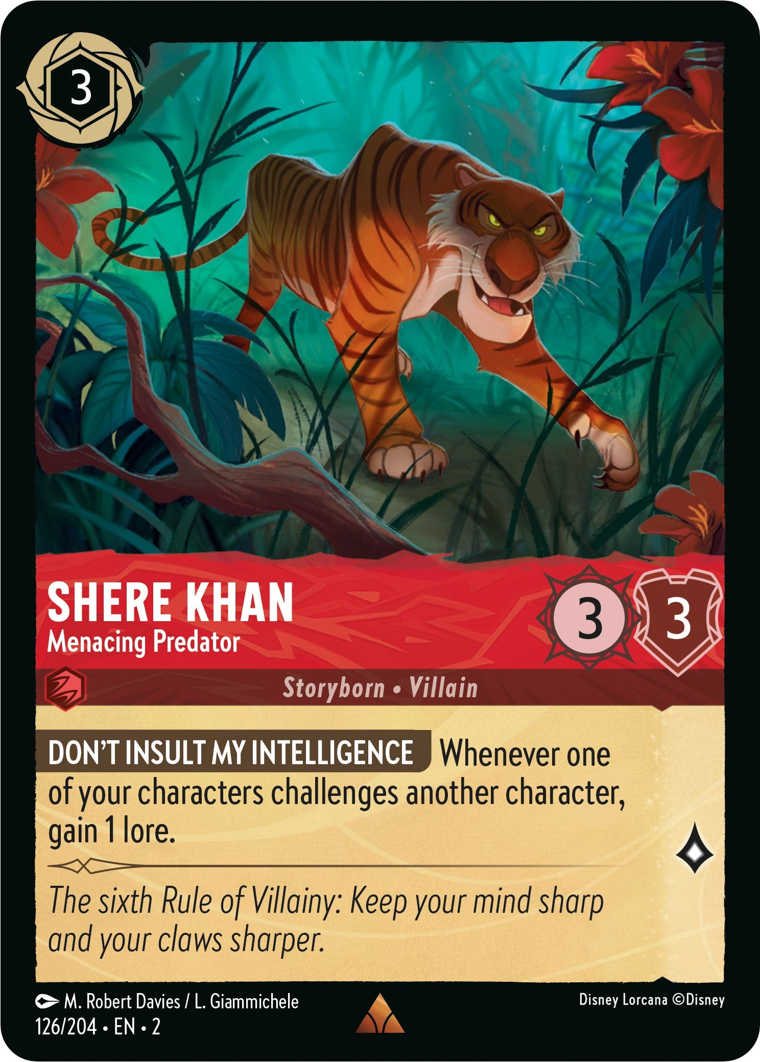 Shere Khan - Menacing Predator (126/204) [Rise of the Floodborn] | The CG Realm