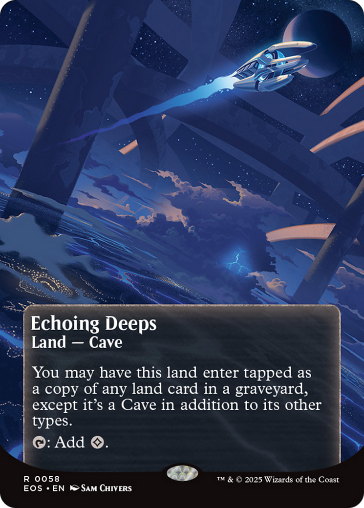 Echoing Deeps (0058) (Borderless) [Edge of Eternities: Stellar Sights] | The CG Realm