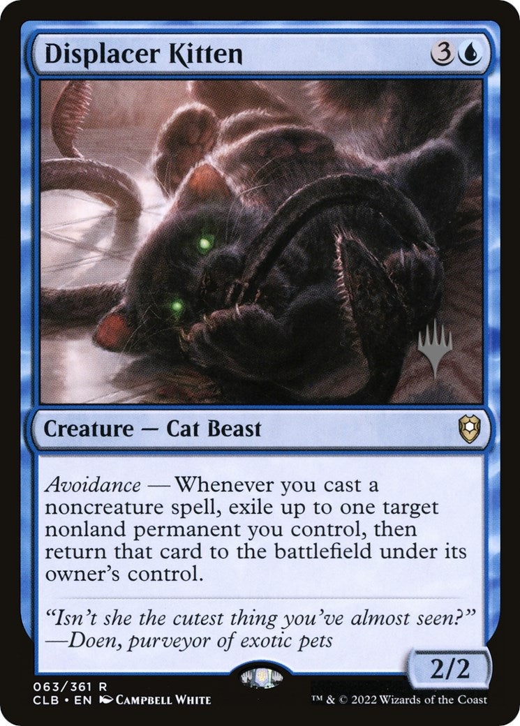 Displacer Kitten (Promo Pack) [Commander Legends: Battle for Baldur's Gate Promos] | The CG Realm