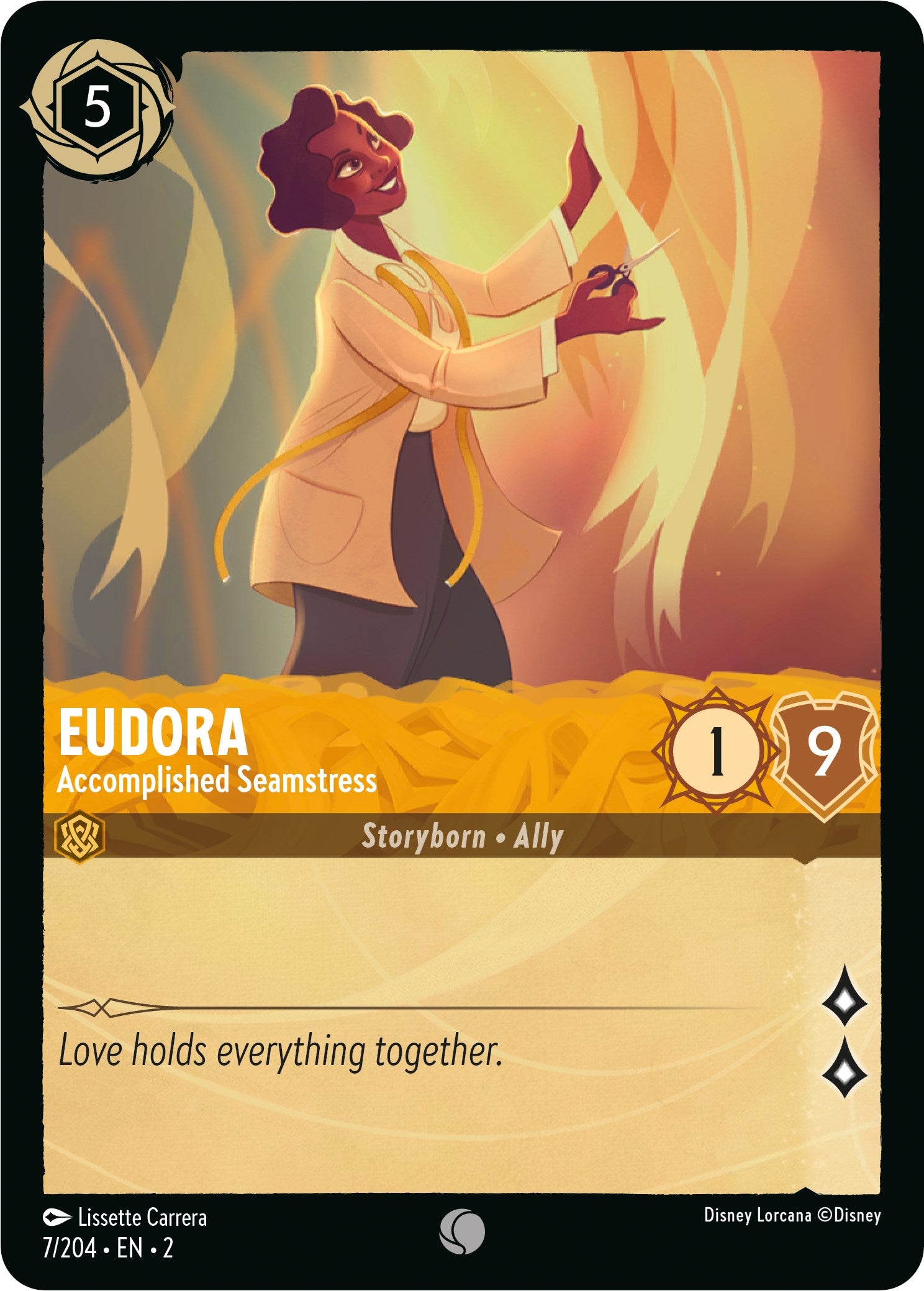 Eudora - Accomplished Seamstress (7/204) [Rise of the Floodborn] | The CG Realm
