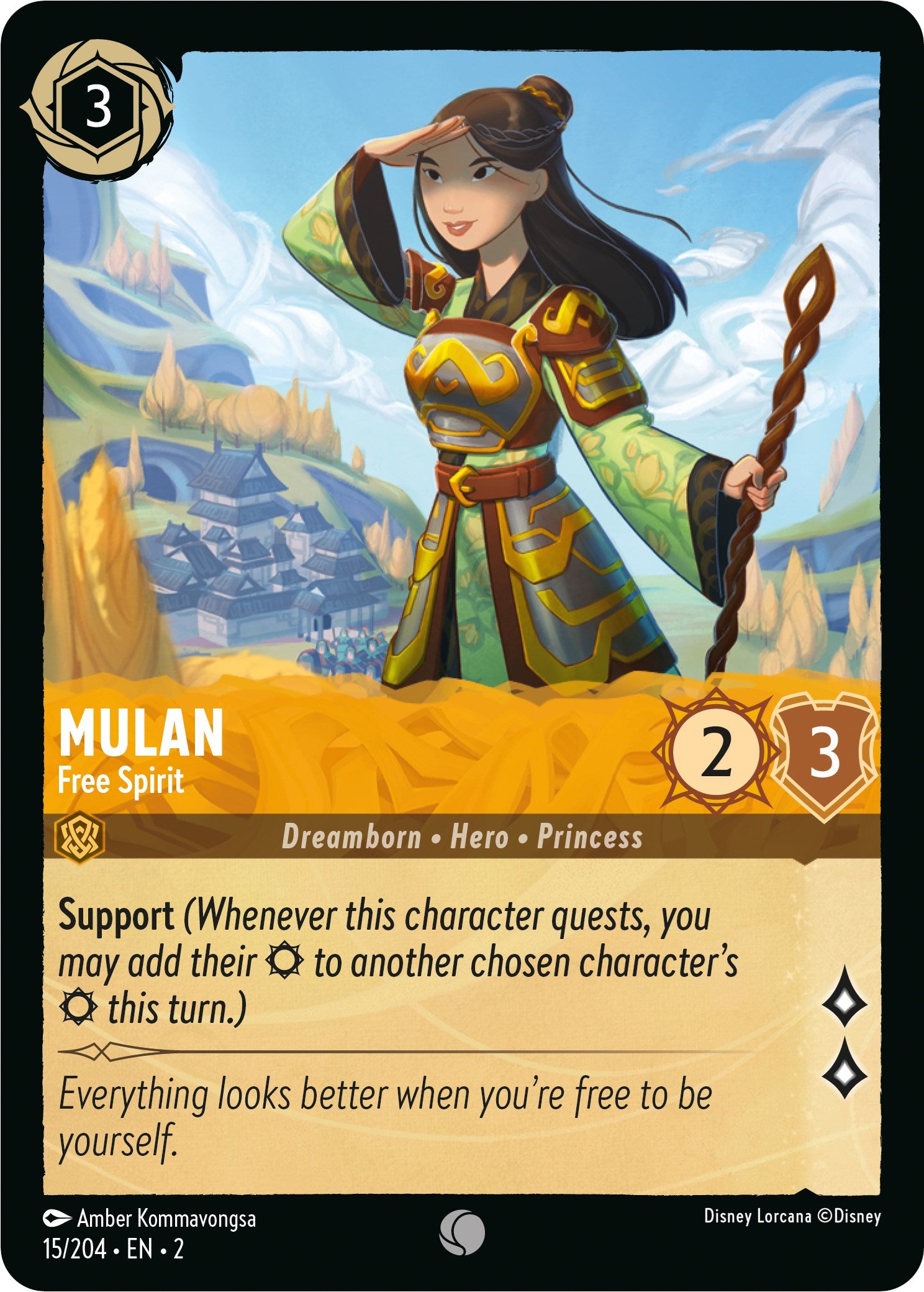 Mulan - Free Spirit (15/204) [Rise of the Floodborn] | The CG Realm