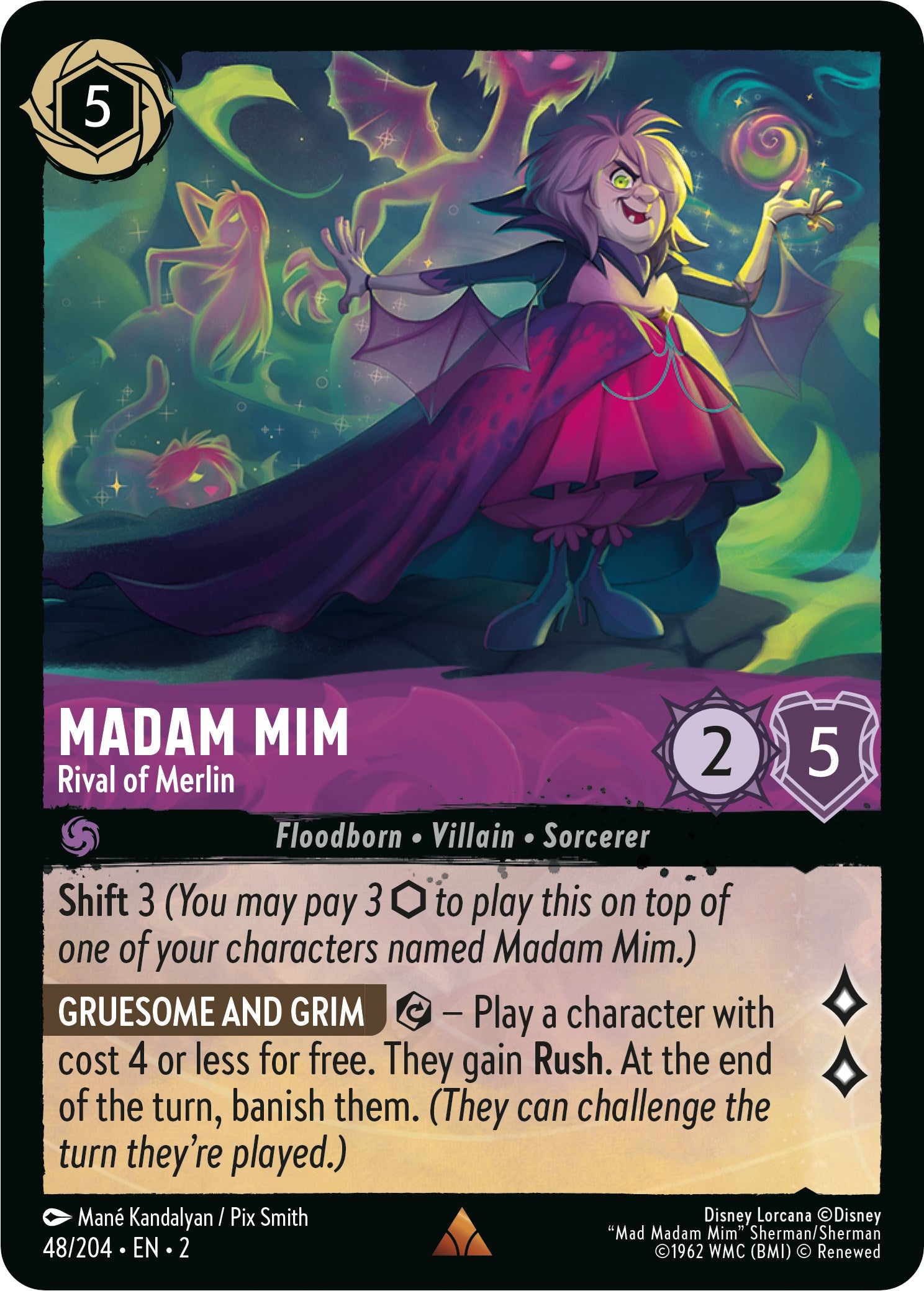 Madam Mim - Rival of Merlin (48/204) [Rise of the Floodborn] | The CG Realm