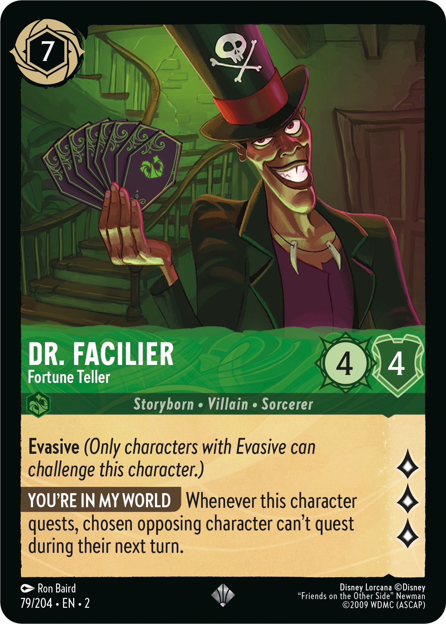 Dr. Facilier - Fortune Teller (79/204) [Rise of the Floodborn] | The CG Realm
