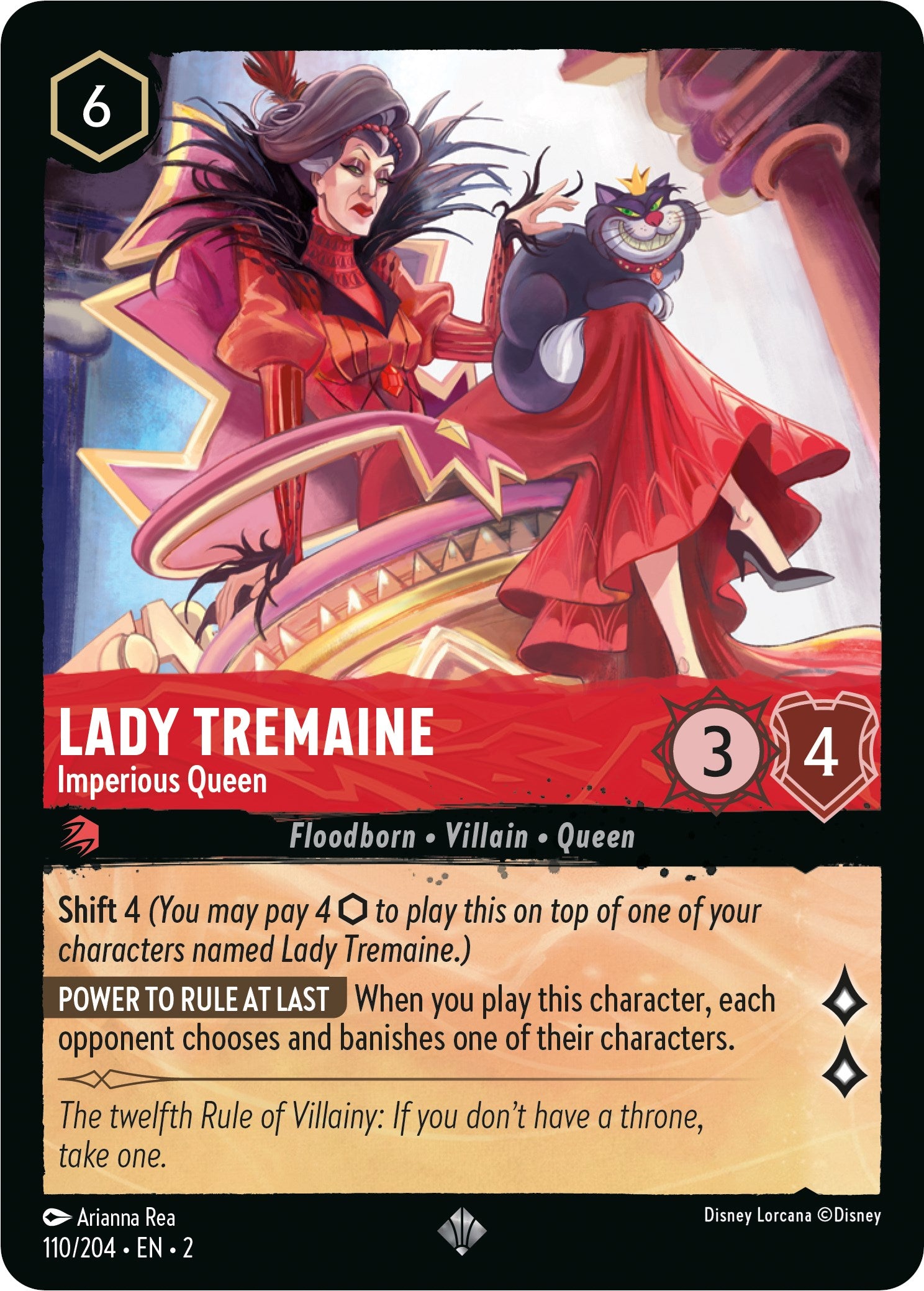 Lady Tremaine - Imperious Queen (110/204) [Rise of the Floodborn] | The CG Realm