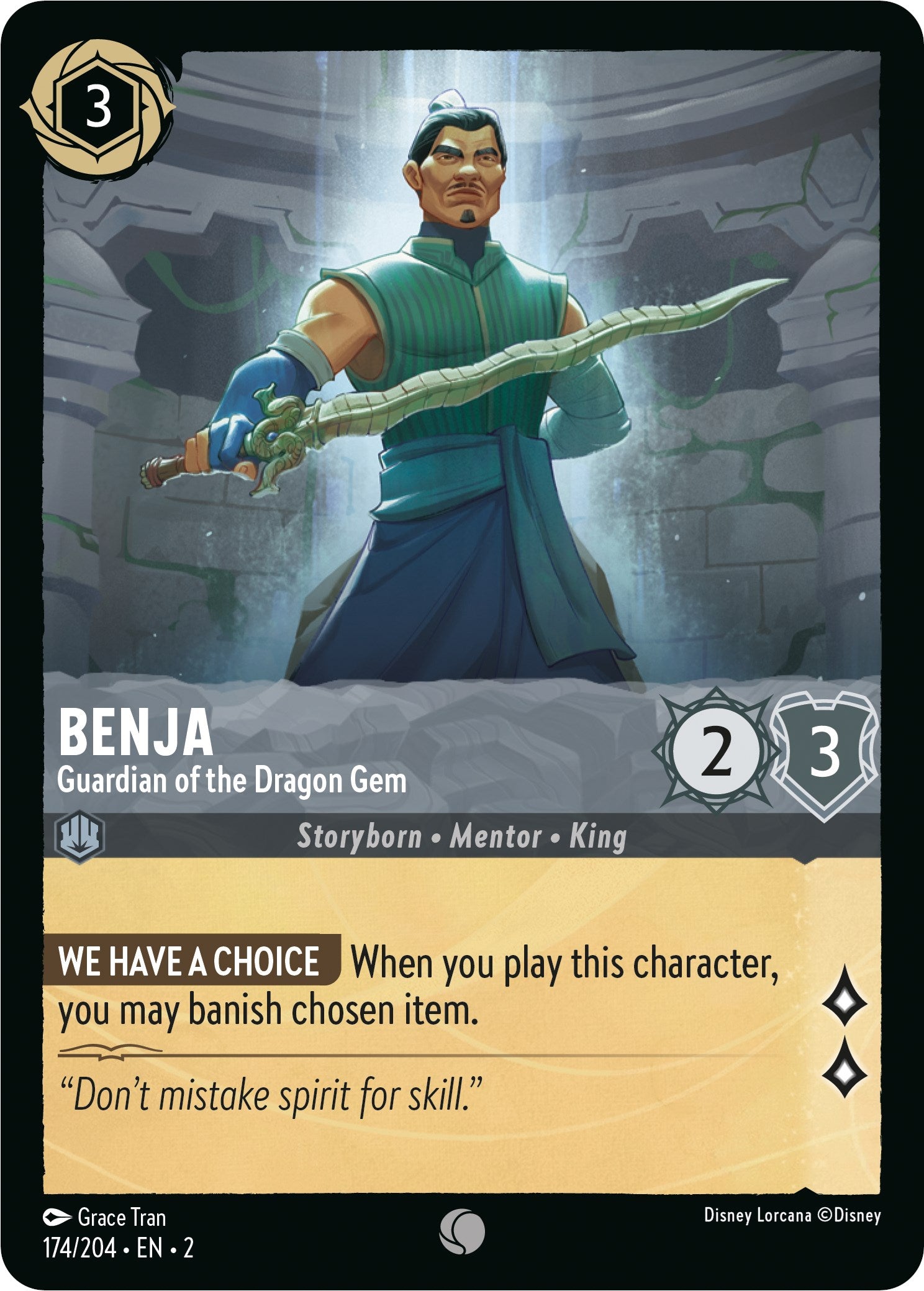 Benja - Guardian of the Dragon Gem (174/204) [Rise of the Floodborn] | The CG Realm