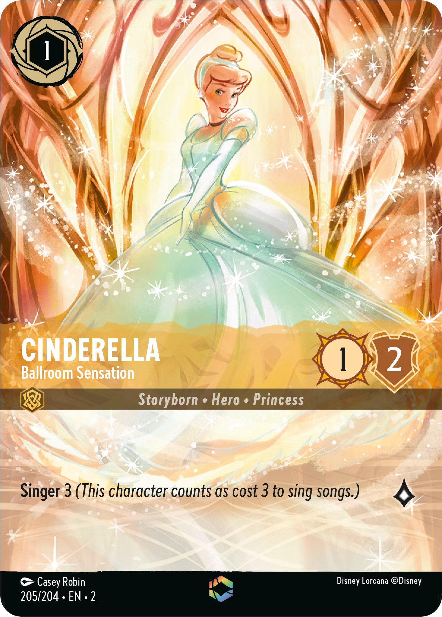 Cinderella - Ballroom Sensation (Enchanted) (205/204) [Rise of the Floodborn] | The CG Realm