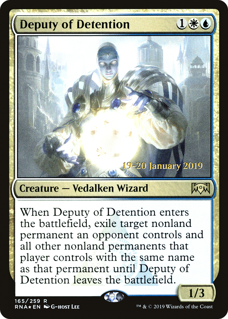 Deputy of Detention (PRE-165S) - Ravnica Allegiance Promos Foil