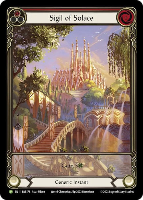 Sigil of Solace [FAB178] (Promo)  Rainbow Foil | The CG Realm