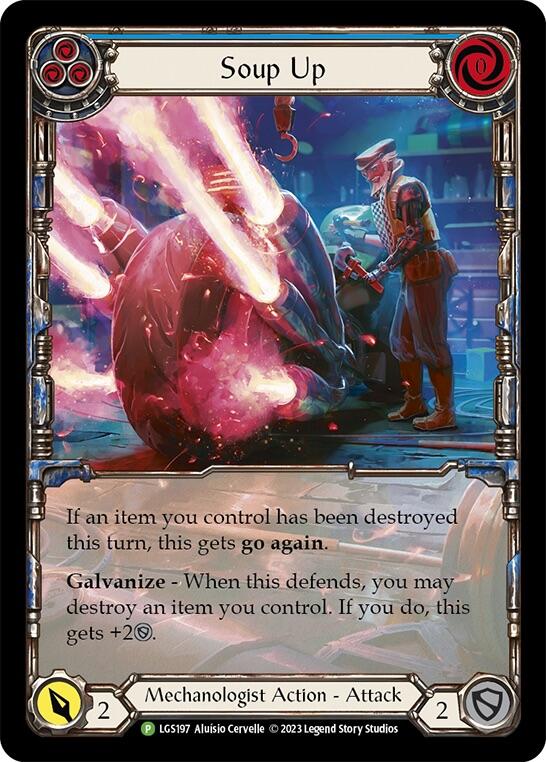 Soup Up (Blue) [LGS197] (Promo)  Rainbow Foil | The CG Realm