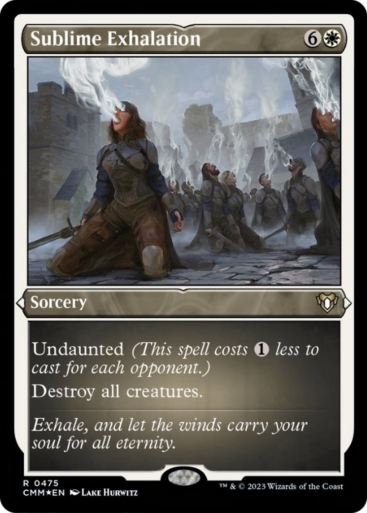 Sublime Exhalation (Foil Etched) [Commander Masters] | The CG Realm