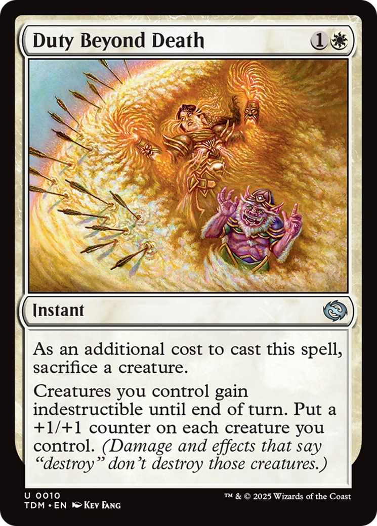 Duty Beyond Death [Tarkir: Dragonstorm] | The CG Realm