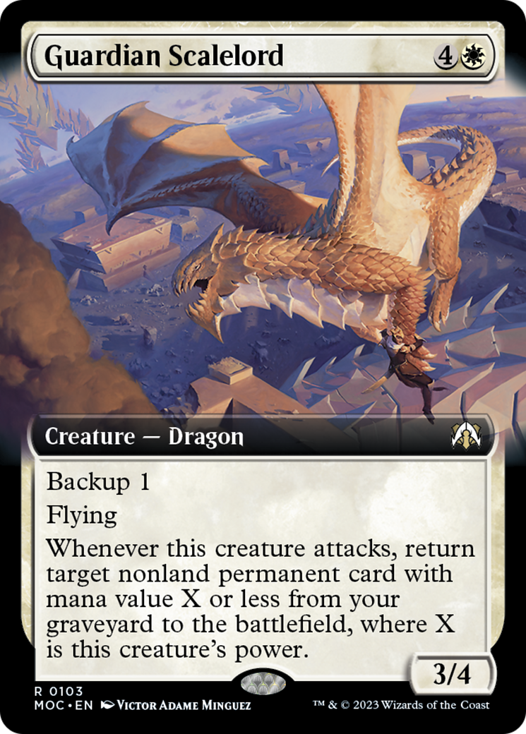 Guardian Scalelord (Extended Art) [March of the Machine Commander] | The CG Realm