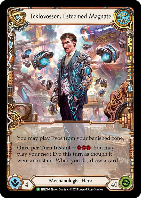 Teklovossen, Esteemed Magnate [HER096] (Promo)  Rainbow Foil | The CG Realm