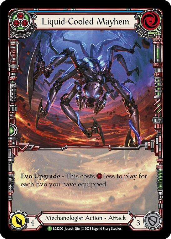 Liquid-Cooled Mayhem (Blue) [LGS200] (Promo)  Rainbow Foil | The CG Realm
