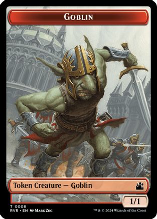 Goblin (0008) // Zombie Double-Sided Token (RVR-8 // 6) - Ravnica Remastered Foil