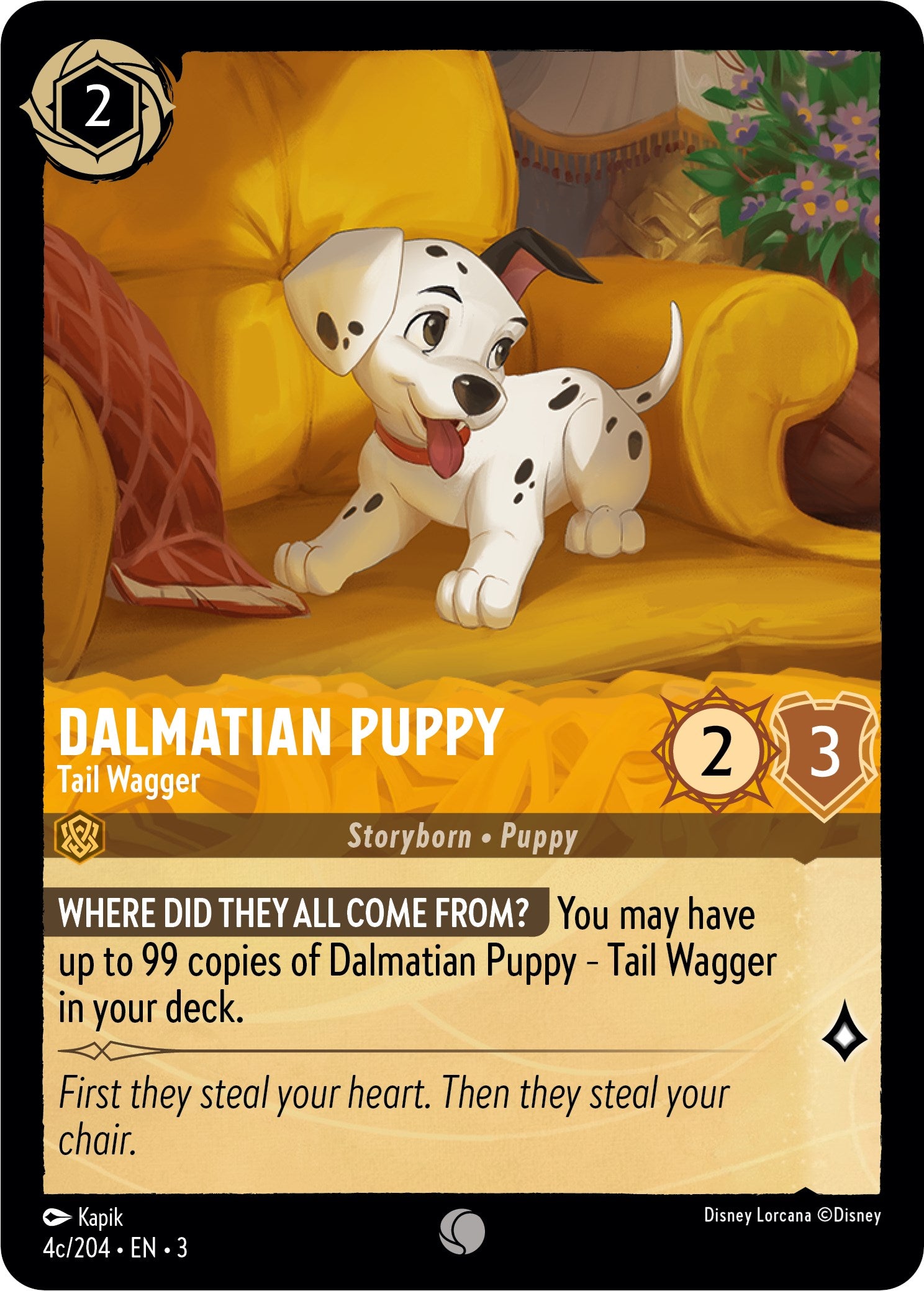 Dalmatian Puppy - Tail Wagger (4c) (4c/204) [Into the Inklands] | The CG Realm