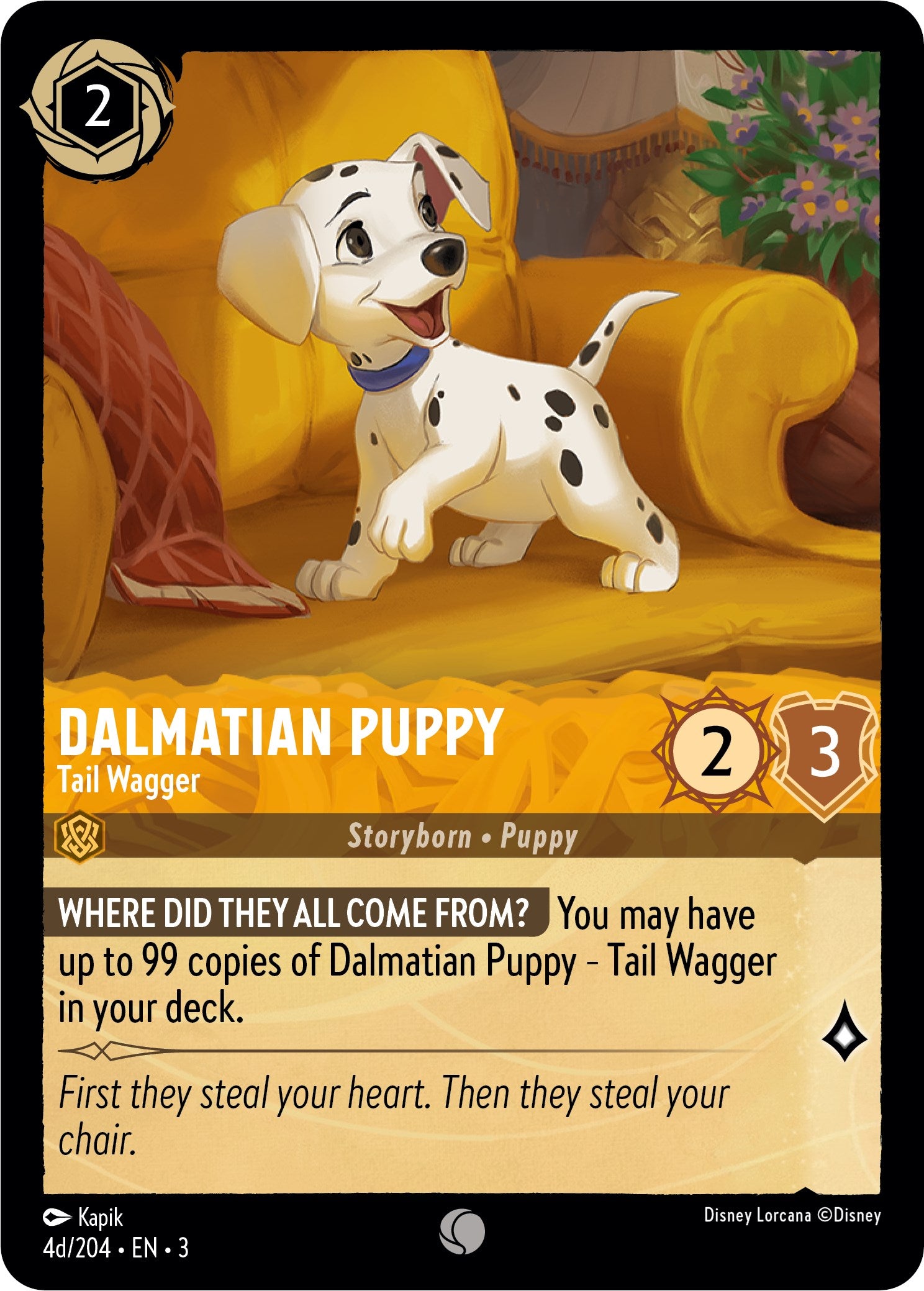 Dalmatian Puppy - Tail Wagger (4d) (4d/204) [Into the Inklands] | The CG Realm