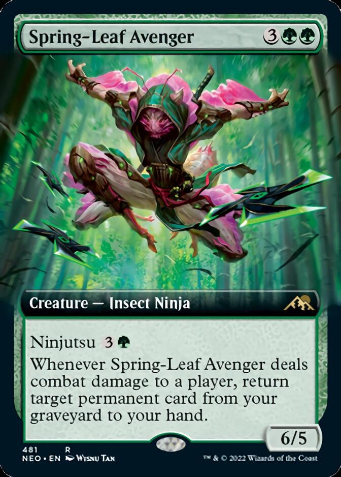Spring-Leaf Avenger (Extended Art) [Kamigawa: Neon Dynasty] | The CG Realm