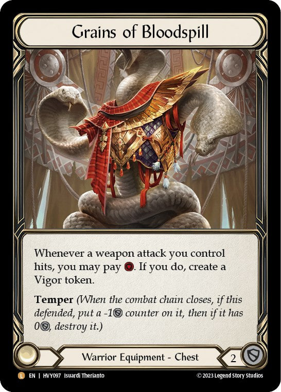 Grains of Bloodspill [HVY097] (Heavy Hitters)  Rainbow Foil | The CG Realm