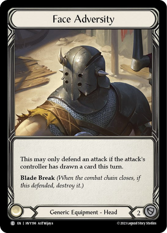 Face Adversity [HVY198] (Heavy Hitters)  Cold Foil | The CG Realm