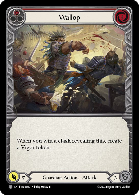 Wallop (Red) [HVY080] (Heavy Hitters)  Rainbow Foil | The CG Realm